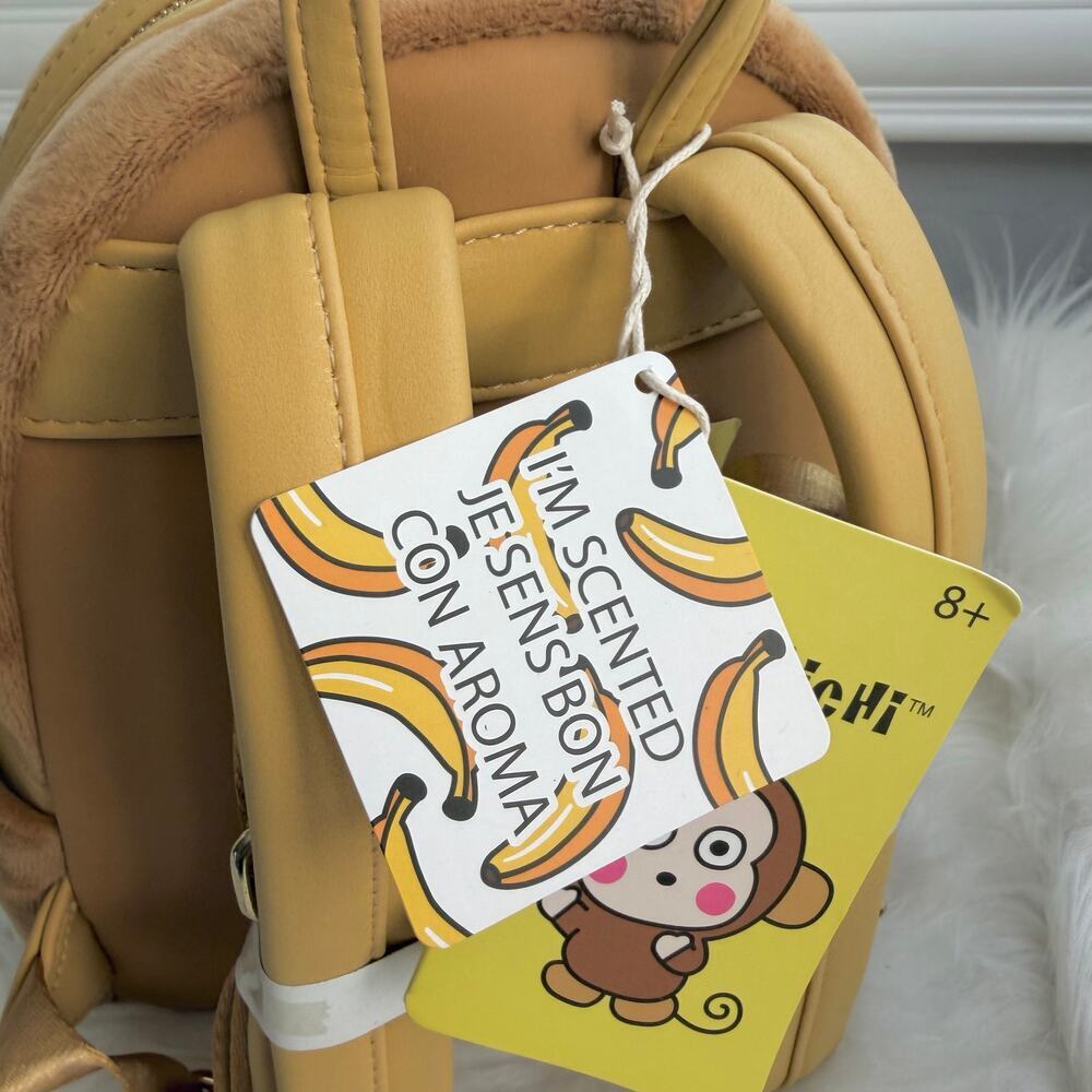 New Loungefly x Sanrio Monkichi Scented Mini Backpack - Picture 5 of 11
